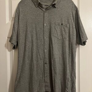 Kuhl Men's Getaway Casual Gray Button Down Shirt